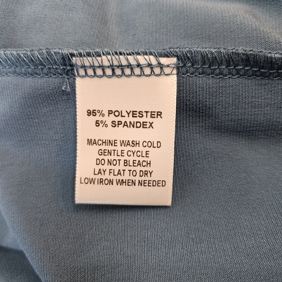 Kiyonna Ruched 3/4 Sleeves  Dress in Teal Size 2/2X - Picture 6 of 8